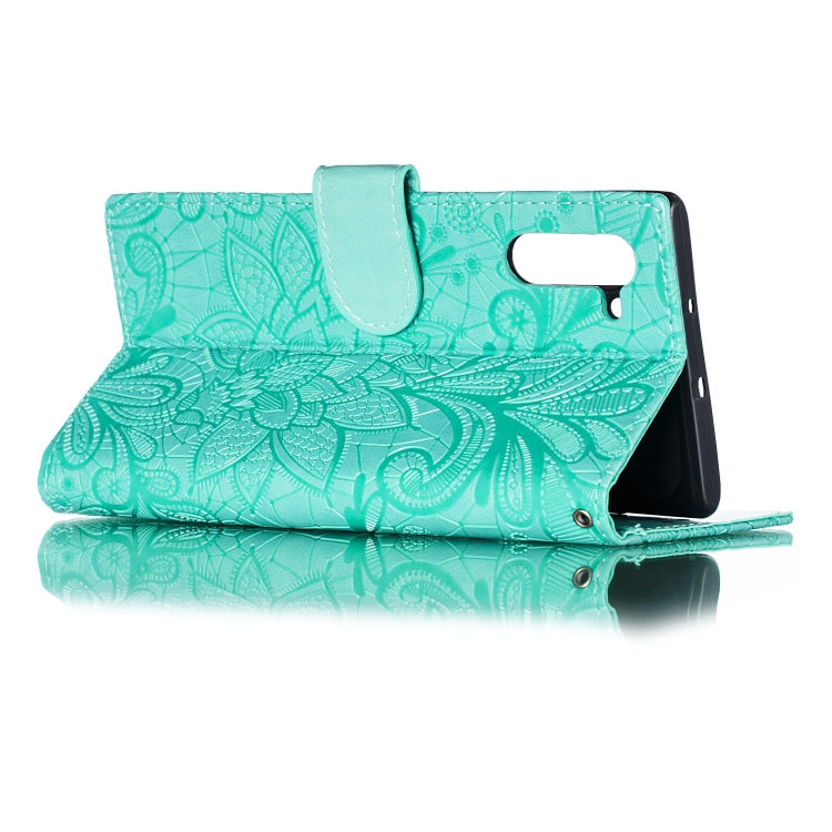 Lace Flower Horizontal Flip Leather Case with Holder & Card Slots & Wallet for Galaxy Note 10