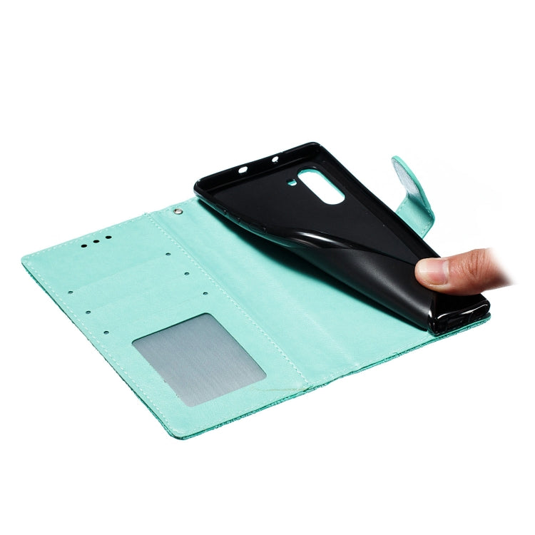 Lace Flower Horizontal Flip Leather Case with Holder & Card Slots & Wallet for Galaxy Note 10