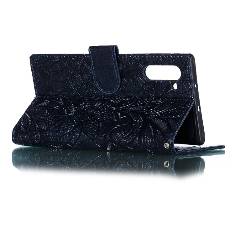 Lace Flower Horizontal Flip Leather Case with Holder & Card Slots & Wallet for Galaxy Note 10