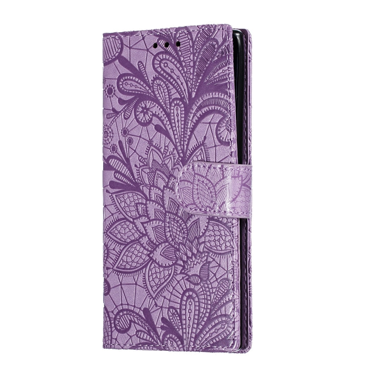 Lace Flower Horizontal Flip Leather Case with Holder & Card Slots & Wallet for Galaxy Note 10