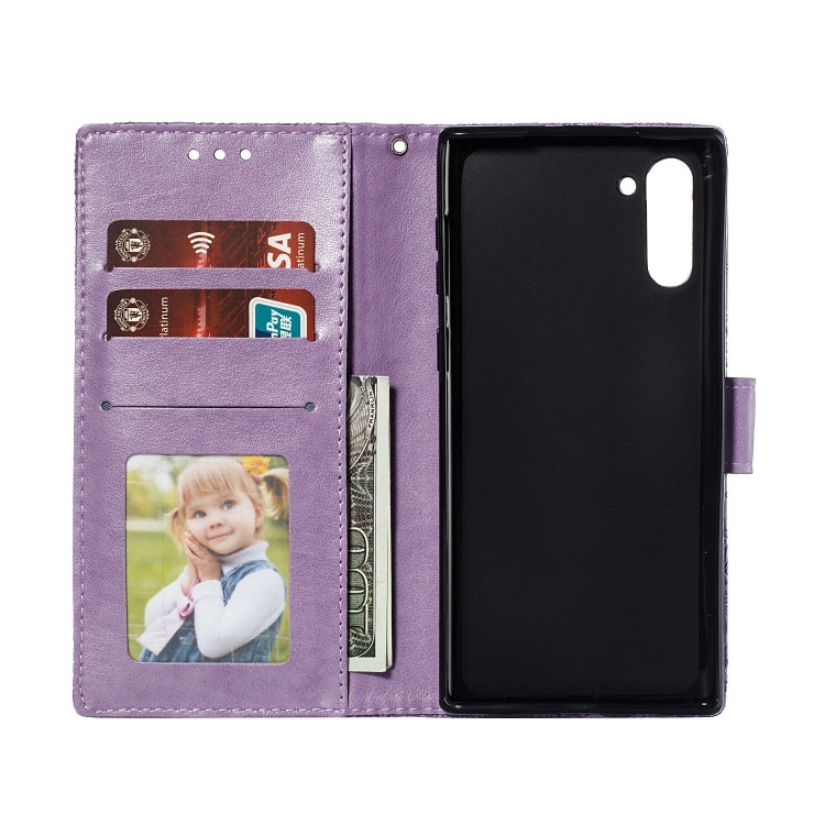 Lace Flower Horizontal Flip Leather Case with Holder & Card Slots & Wallet for Galaxy Note 10