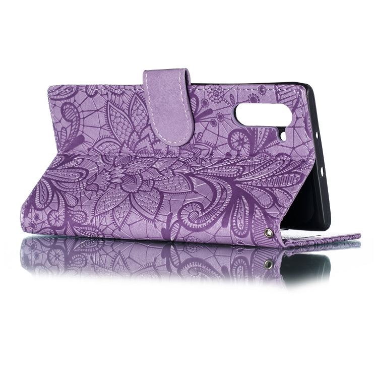 Lace Flower Horizontal Flip Leather Case with Holder & Card Slots & Wallet for Galaxy Note 10