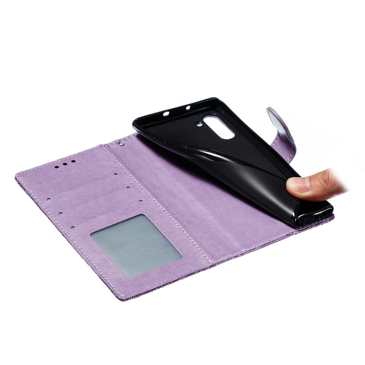 Lace Flower Horizontal Flip Leather Case with Holder & Card Slots & Wallet for Galaxy Note 10