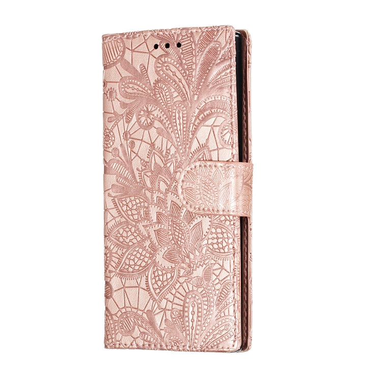 Lace Flower Horizontal Flip Leather Case with Holder & Card Slots & Wallet for Galaxy Note 10