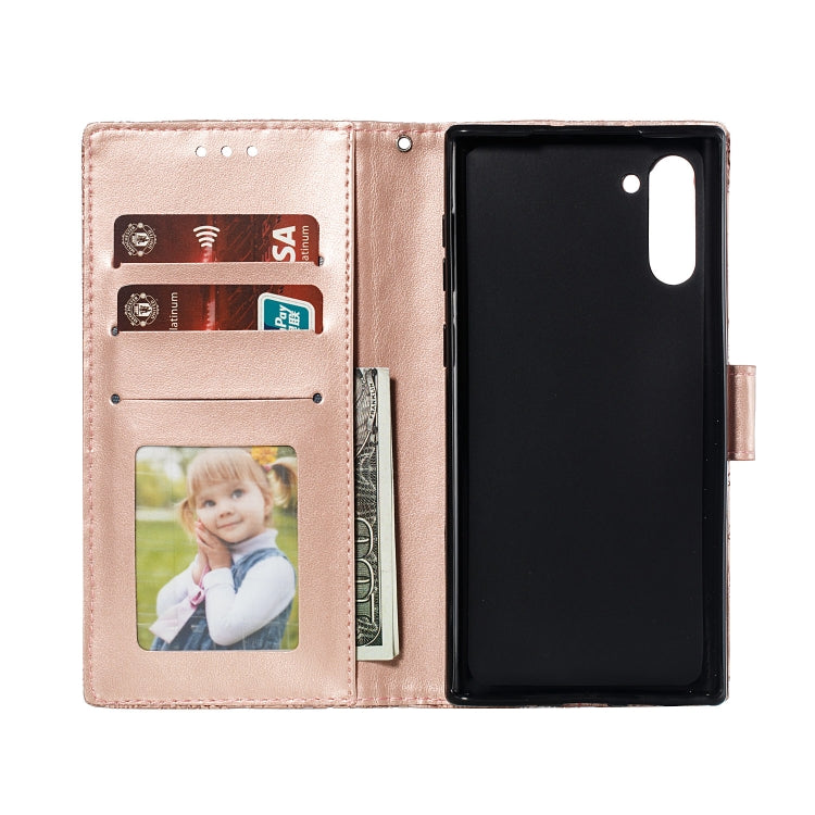 Lace Flower Horizontal Flip Leather Case with Holder & Card Slots & Wallet for Galaxy Note 10