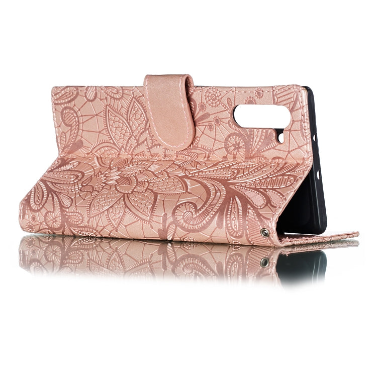 Lace Flower Horizontal Flip Leather Case with Holder & Card Slots & Wallet for Galaxy Note 10