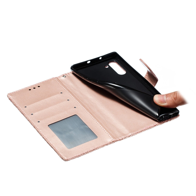 Lace Flower Horizontal Flip Leather Case with Holder & Card Slots & Wallet for Galaxy Note 10