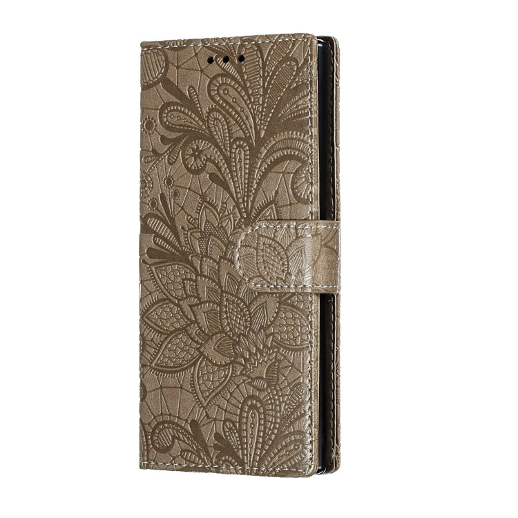 Lace Flower Horizontal Flip Leather Case with Holder & Card Slots & Wallet for Galaxy Note 10
