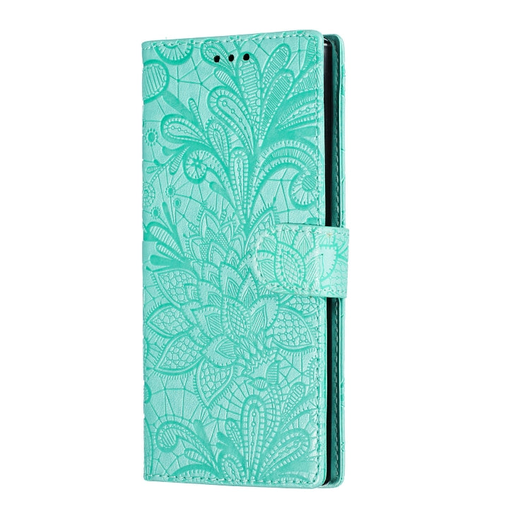 Lace Flower Horizontal Flip Leather Case with Holder & Card Slots & Wallet for Galaxy Note 10+