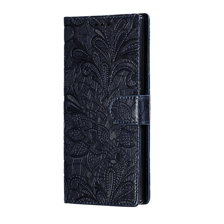 Lace Flower Horizontal Flip Leather Case with Holder & Card Slots & Wallet for Galaxy Note 10+