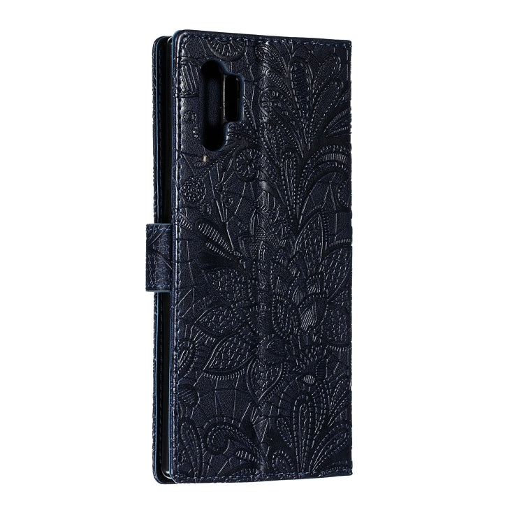 Lace Flower Horizontal Flip Leather Case with Holder & Card Slots & Wallet for Galaxy Note 10+