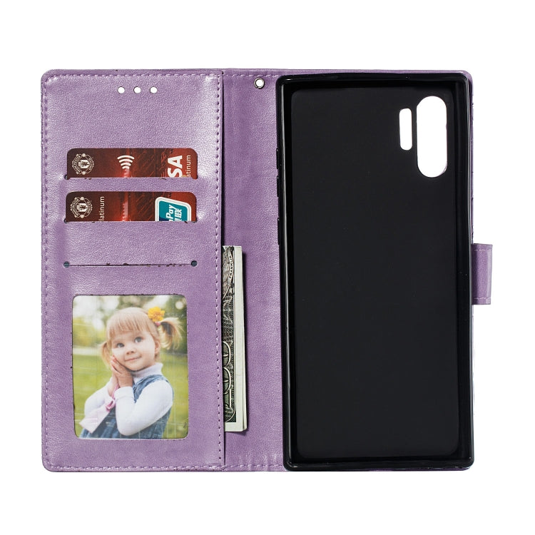 Lace Flower Horizontal Flip Leather Case with Holder & Card Slots & Wallet for Galaxy Note 10+