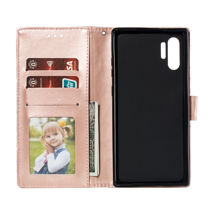 Lace Flower Horizontal Flip Leather Case with Holder & Card Slots & Wallet for Galaxy Note 10+