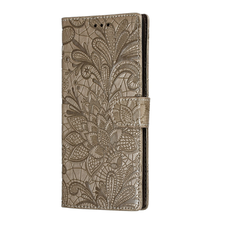 Lace Flower Horizontal Flip Leather Case with Holder & Card Slots & Wallet for Galaxy Note 10+