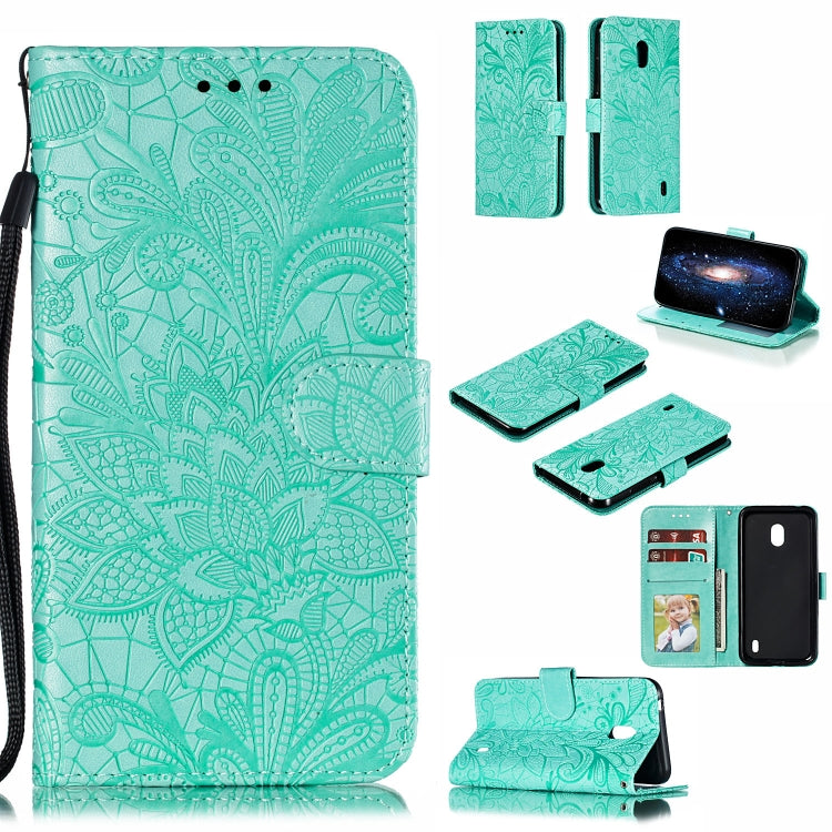 Lace Flower Horizontal Flip Leather Case with Holder & Card Slots & Wallet for Nokia 2.2