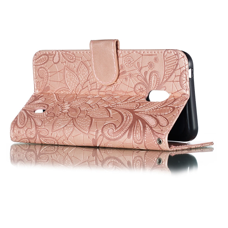 Lace Flower Horizontal Flip Leather Case with Holder & Card Slots & Wallet for Nokia 2.2