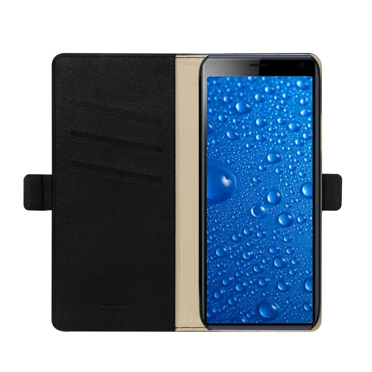 DZGOGO MILO Series PC + PU Horizontal Flip Leather Case with Holder & Card Slot & Wallet For Sony Xperia 2