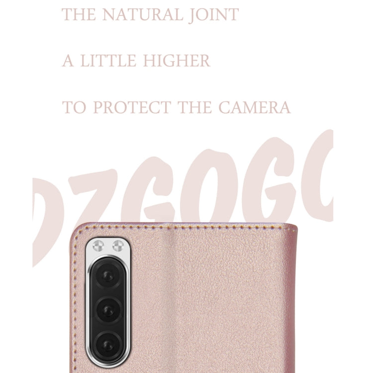 DZGOGO MILO Series PC + PU Horizontal Flip Leather Case with Holder & Card Slot & Wallet For Sony Xperia 2