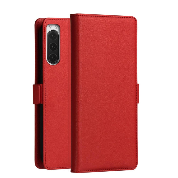DZGOGO MILO Series PC + PU Horizontal Flip Leather Case with Holder & Card Slot & Wallet For Sony Xperia 2
