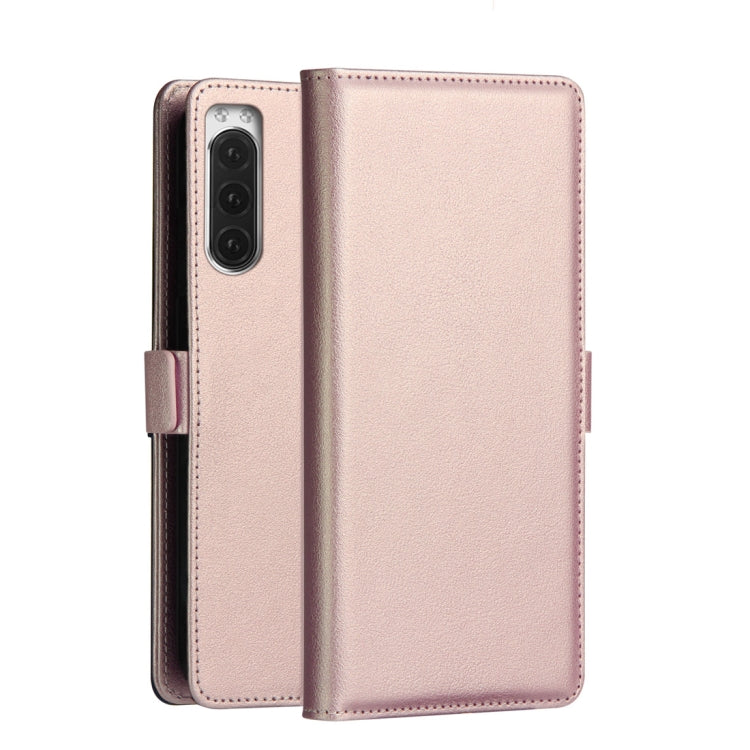 DZGOGO MILO Series PC + PU Horizontal Flip Leather Case with Holder & Card Slot & Wallet For Sony Xperia 2