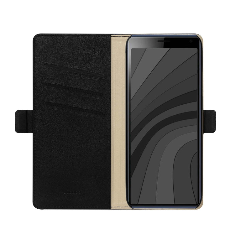 DZGOGO MILO Series PC + PU Horizontal Flip Leather Case with Holder & Card Slot & Wallet For Sony Xperia 20