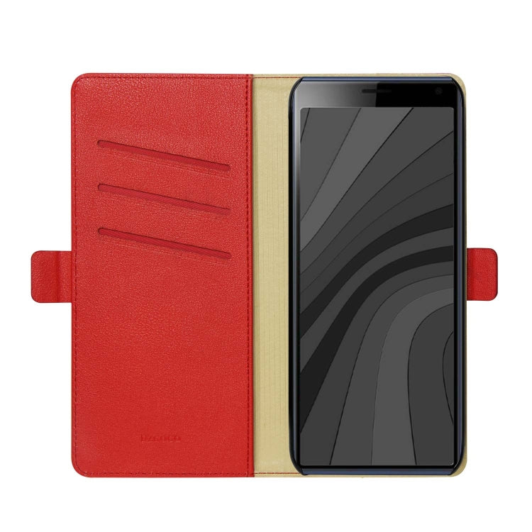 DZGOGO MILO Series PC + PU Horizontal Flip Leather Case with Holder & Card Slot & Wallet For Sony Xperia 20