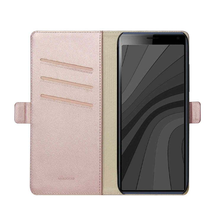 DZGOGO MILO Series PC + PU Horizontal Flip Leather Case with Holder & Card Slot & Wallet For Sony Xperia 20