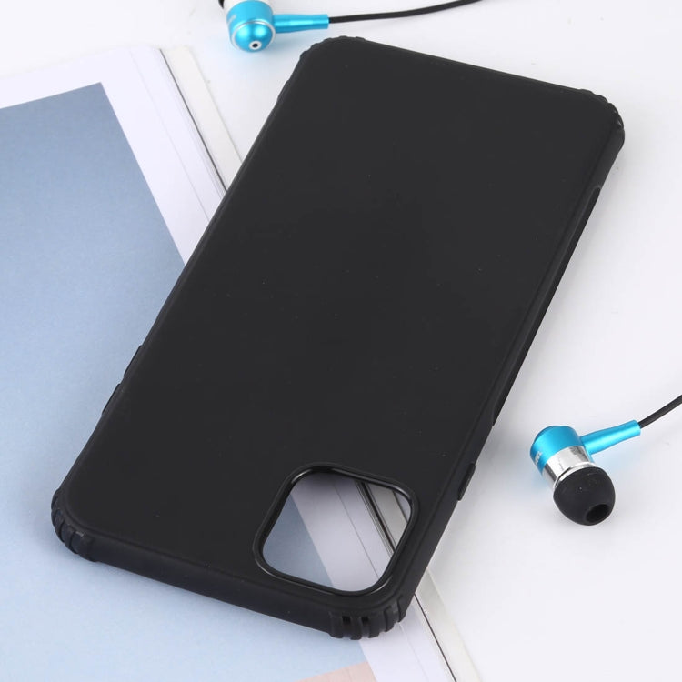 Solid Color Liquid Silicone Shockproof Case for iPhone 11 Pro(Black)