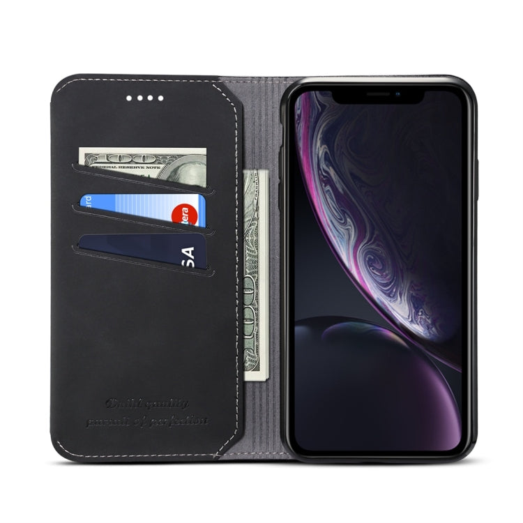 For iPhone XS Max PU + TPU Horizontal Flip Leather Case with Holder & Card Slots & Wallet