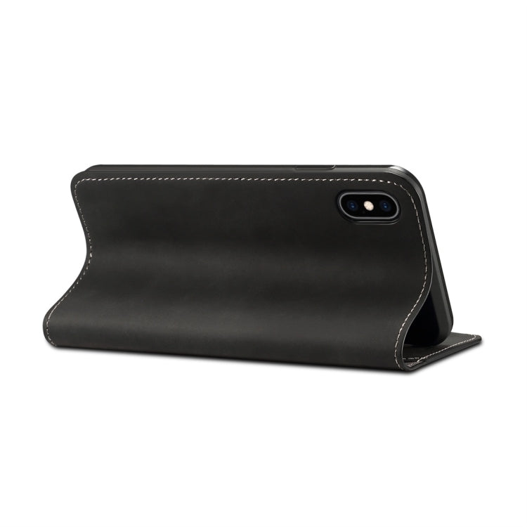 For iPhone XS Max PU + TPU Horizontal Flip Leather Case with Holder & Card Slots & Wallet