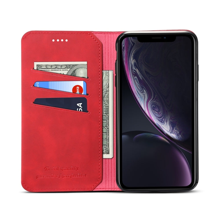 For iPhone XS Max PU + TPU Horizontal Flip Leather Case with Holder & Card Slots & Wallet