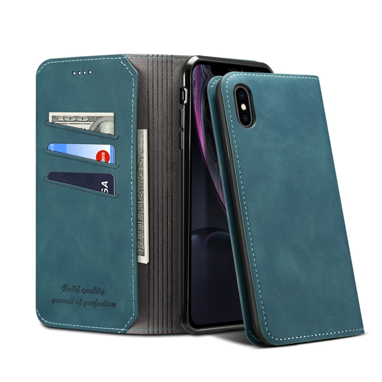 For iPhone XS Max PU + TPU Horizontal Flip Leather Case with Holder & Card Slots & Wallet