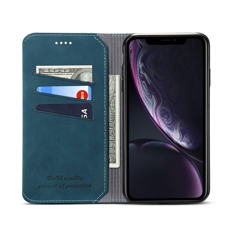 For iPhone XS Max PU + TPU Horizontal Flip Leather Case with Holder & Card Slots & Wallet