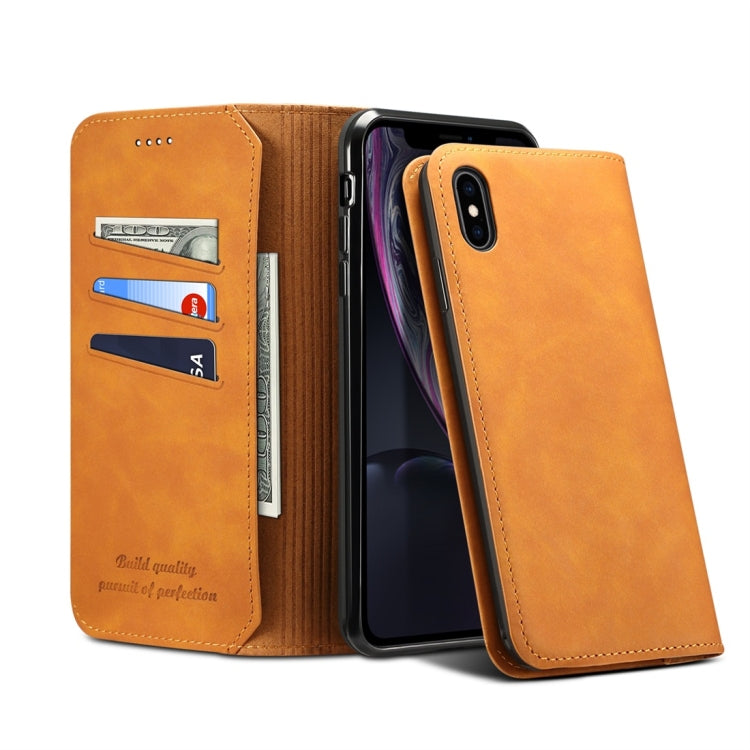 For iPhone XS Max PU + TPU Horizontal Flip Leather Case with Holder & Card Slots & Wallet