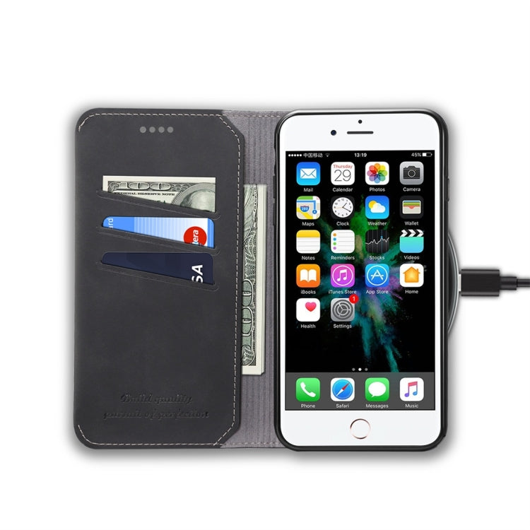 PU + TPU Horizontal Flip Leather Case with Holder & Card Slots & Wallet for iPhone 7 Plus / 8 Plus