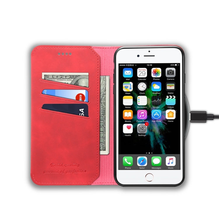 PU + TPU Horizontal Flip Leather Case with Holder & Card Slots & Wallet for iPhone 7 Plus / 8 Plus