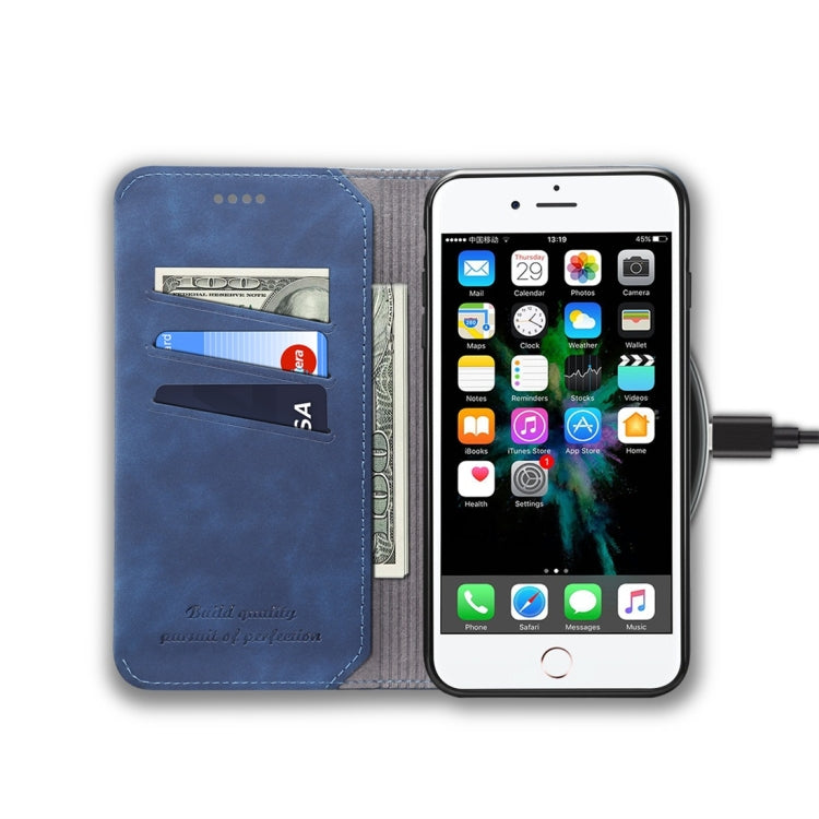 PU + TPU Horizontal Flip Leather Case with Holder & Card Slots & Wallet for iPhone 7 Plus / 8 Plus