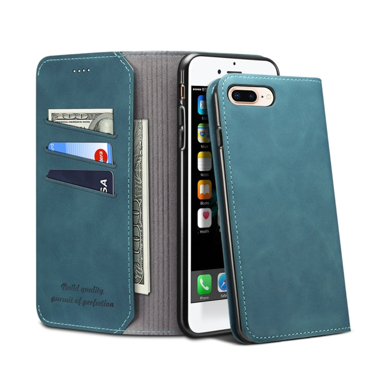 PU + TPU Horizontal Flip Leather Case with Holder & Card Slots & Wallet for iPhone 7 Plus / 8 Plus