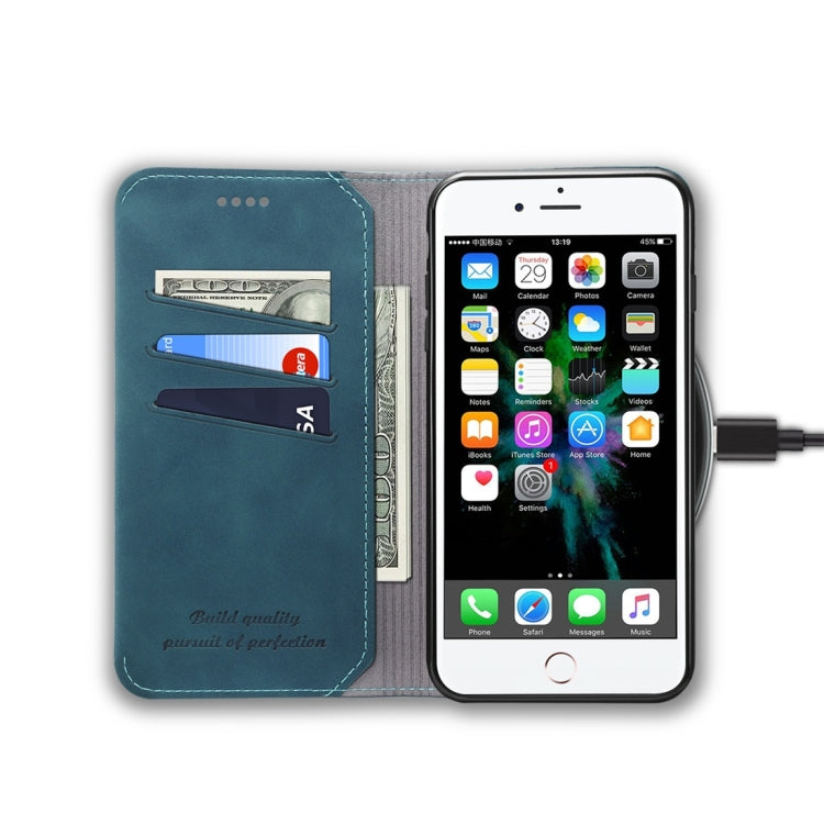 PU + TPU Horizontal Flip Leather Case with Holder & Card Slots & Wallet for iPhone 7 Plus / 8 Plus
