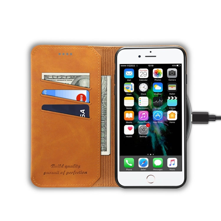 PU + TPU Horizontal Flip Leather Case with Holder & Card Slots & Wallet for iPhone 7 Plus / 8 Plus