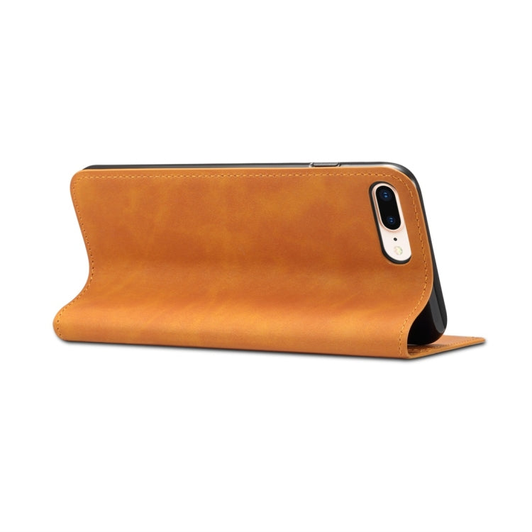 PU + TPU Horizontal Flip Leather Case with Holder & Card Slots & Wallet for iPhone 7 Plus / 8 Plus