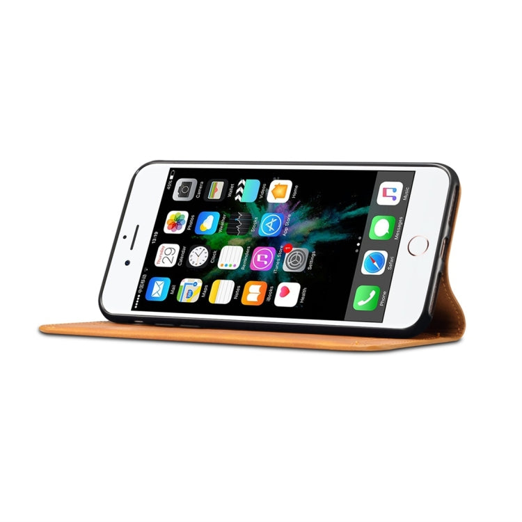 PU + TPU Horizontal Flip Leather Case with Holder & Card Slots & Wallet for iPhone 7 Plus / 8 Plus