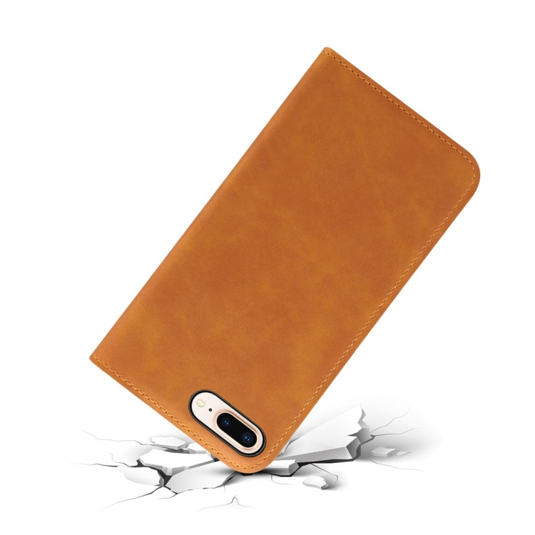 PU + TPU Horizontal Flip Leather Case with Holder & Card Slots & Wallet for iPhone 7 Plus / 8 Plus