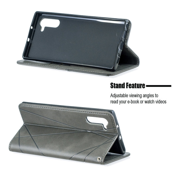 Rhombus Texture Horizontal Flip Magnetic Leather Case with Holder & Card Slots & Wallet For Galaxy Note10