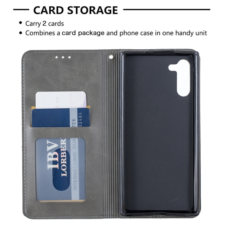 Rhombus Texture Horizontal Flip Magnetic Leather Case with Holder & Card Slots & Wallet For Galaxy Note10
