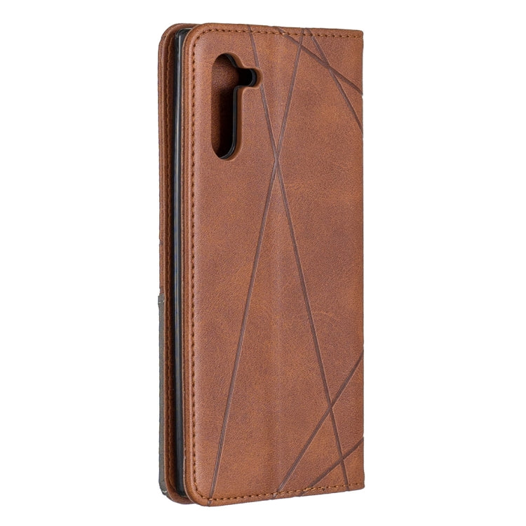 Rhombus Texture Horizontal Flip Magnetic Leather Case with Holder & Card Slots & Wallet For Galaxy Note10