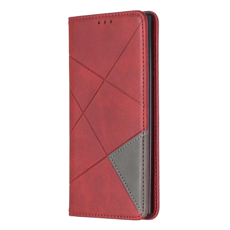 Rhombus Texture Horizontal Flip Magnetic Leather Case with Holder & Card Slots & Wallet For Galaxy Note10