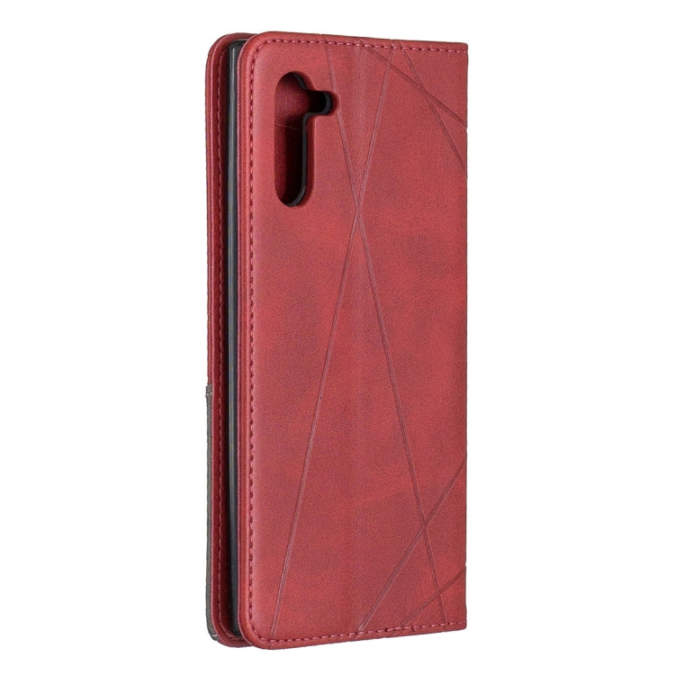 Rhombus Texture Horizontal Flip Magnetic Leather Case with Holder & Card Slots & Wallet For Galaxy Note10