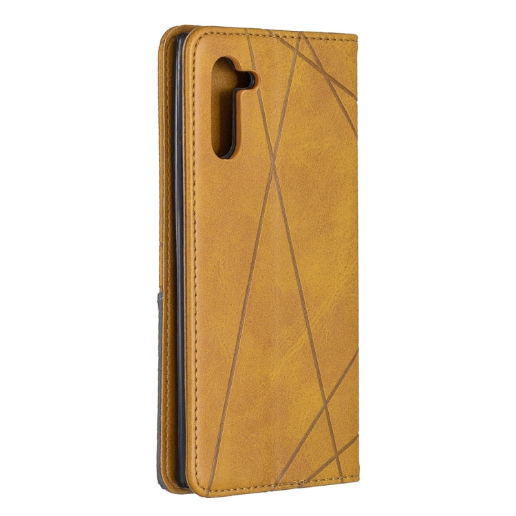 Rhombus Texture Horizontal Flip Magnetic Leather Case with Holder & Card Slots & Wallet For Galaxy Note10