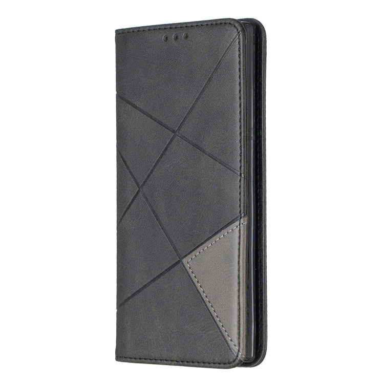 Rhombus Texture Horizontal Flip Magnetic Leather Case with Holder & Card Slots & Wallet For Galaxy Note10